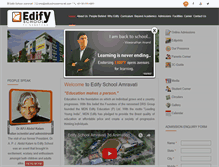 Tablet Screenshot of edifyschoolamravati.com